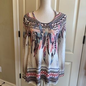 Brand New Coral Long Sleeve Light Sweater Top